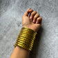 Anti Tarnish Brass Golden Metal Spiral Adjustable Bracelet