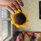 Sunflower Crochet Keychain
