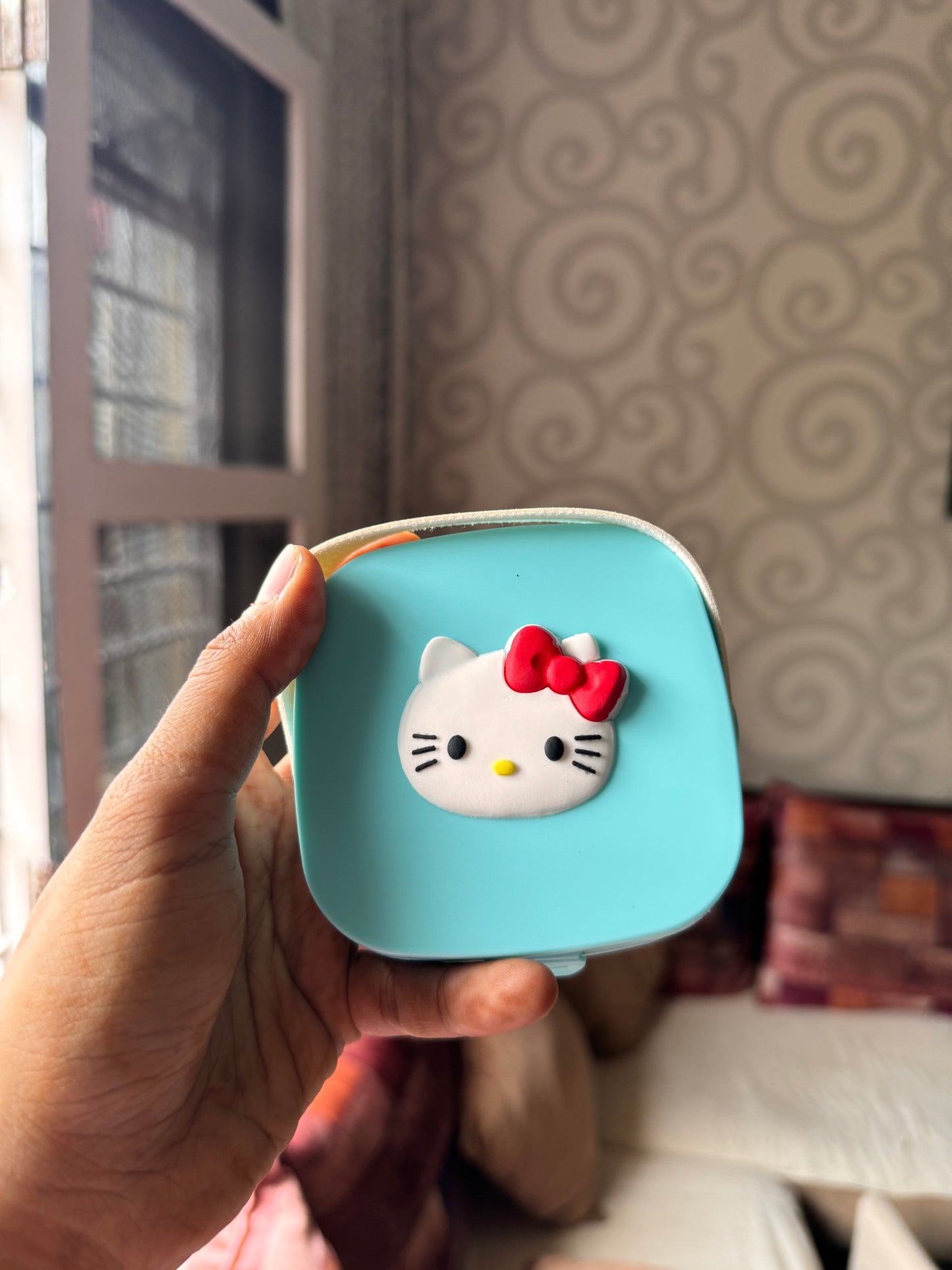 Hello Kitty Jewellery Organizer Box | Cute Travel-Friendly Accessories Storage with Mirror & Compartments