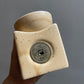 Ceramic Fragrance diffuser with candle holder : Beige