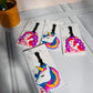 Unicorn Silicone Luggage Tags | With Name Tag