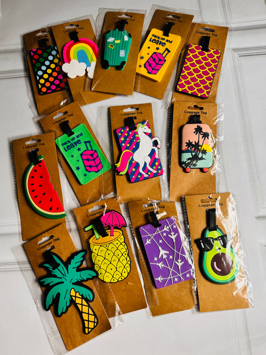 Vibrant Silicone Luggage Tags – Fun & Durable Travel Accessories | With ID Card
