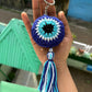 Evil Eye Stuffed Crochet Keychain