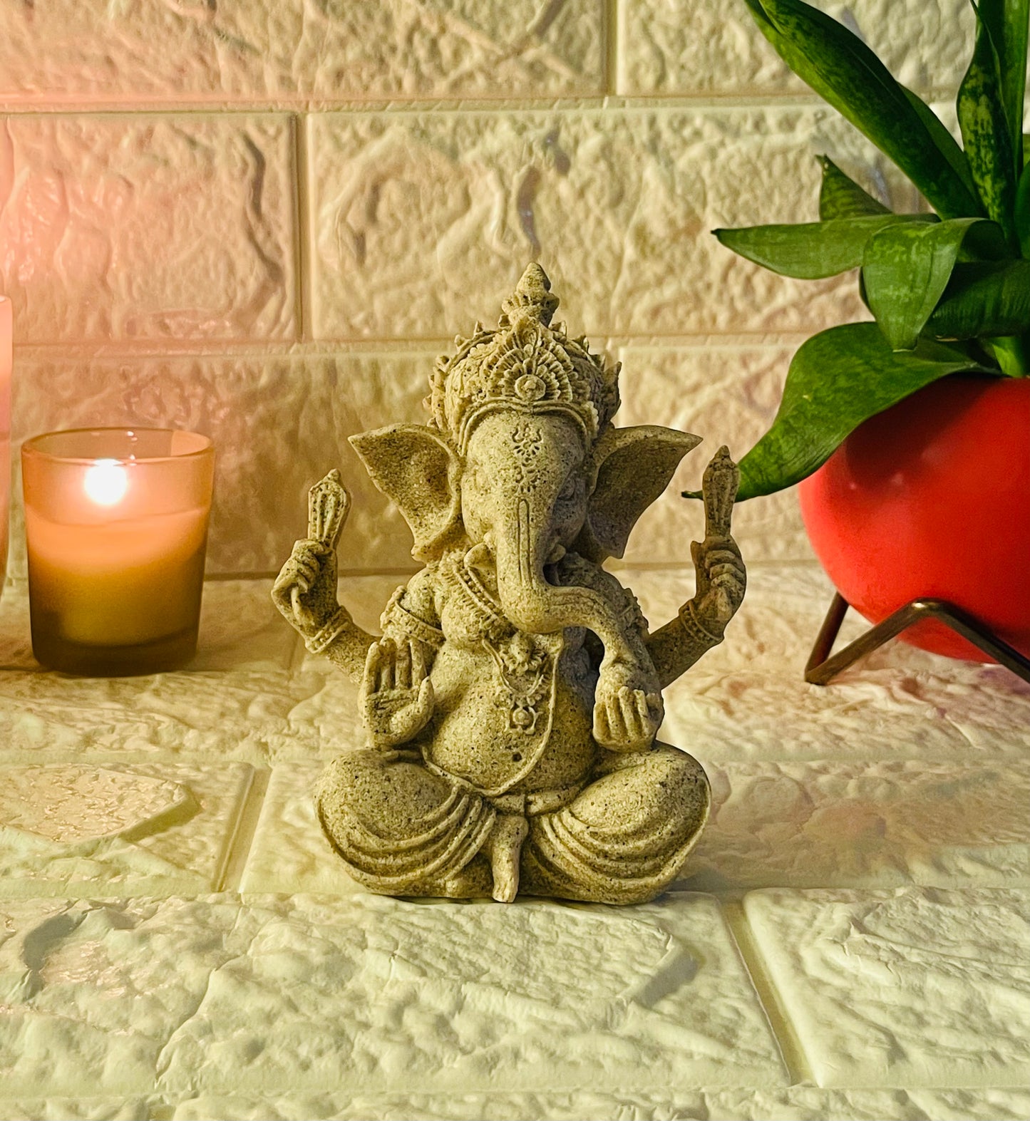 Lord Ganesha Stone Idol/Showpiece