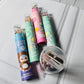 Colour Pencil Tubes with Sharpener Caps - Set of 12 Color Pencils