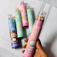 Colour Pencil Tubes with Sharpener Caps - Set of 12 Color Pencils