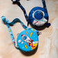 Round Sling Bag | Kids Round Bag | Space Rocket, Iron Man