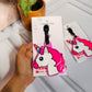 Unicorn Silicone Luggage Tags | With Name Tag