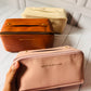 Premium PU Leather Waterproof Cosmetics Organizer Pouch | Travel Toiletries Bag