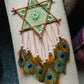 Bohemian Star Dreamcatcher - Peacock Theme - Teal By Tanvi