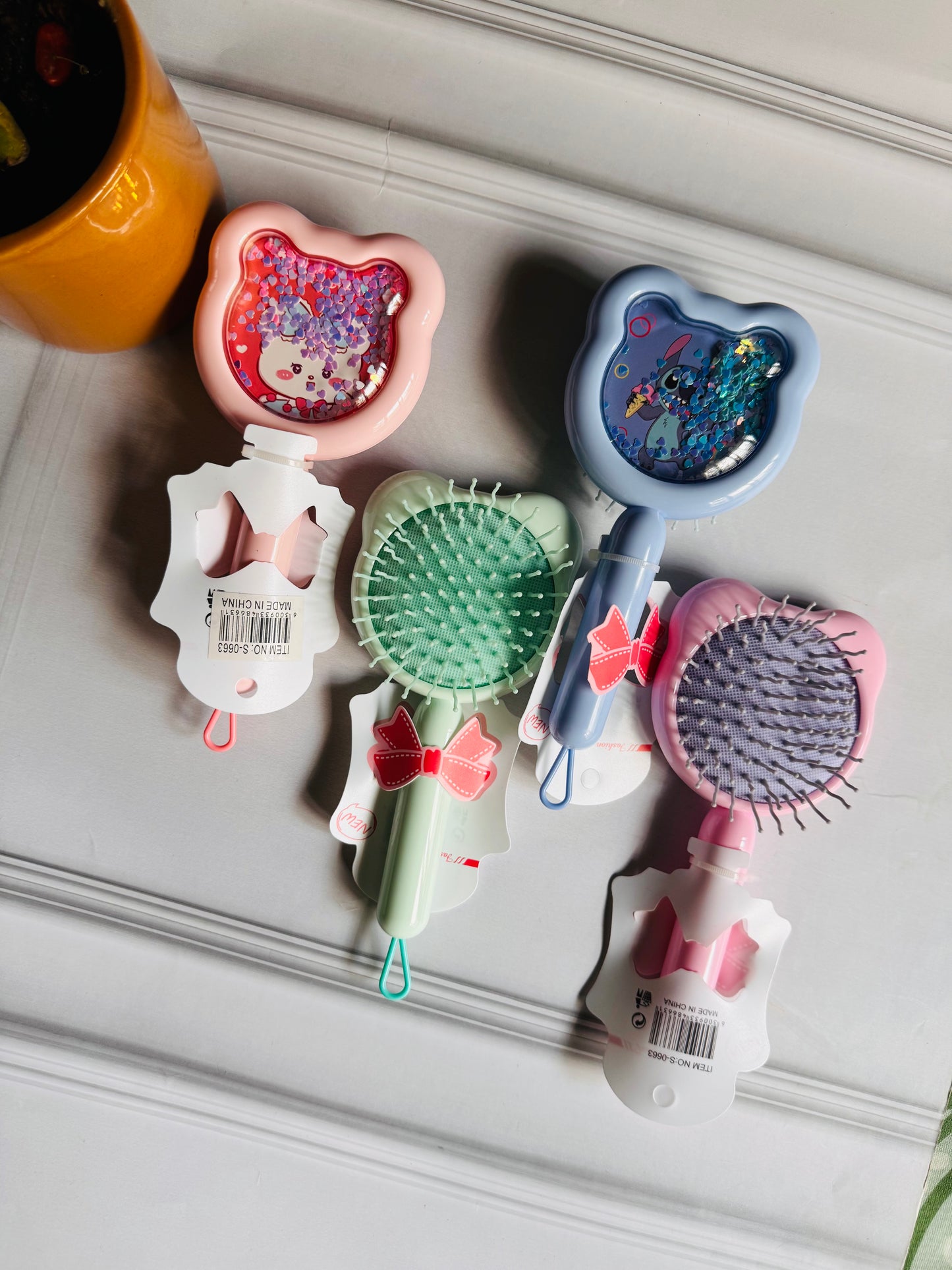 Cute Glitter Hair Brushes for Kids | Hair Comb for Girls