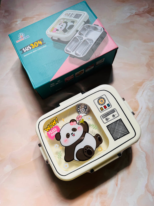 MoonTalk Premium Compartment Lunch Box For Kids – Leakproof SUS 304 | Stainless Steel | BPA Free