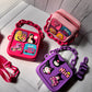 Barbie and Kuromi DIY Sling Bag | With Interchangeable Badges & Funky Chain Handle | Purse With Adjustable Belt