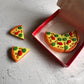Pizza Slice Eraser Box | Set of 6 Eraser pieces | Erasers for Kids