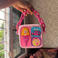 Barbie and Kuromi DIY Sling Bag | With Interchangeable Badges & Funky Chain Handle | Purse With Adjustable Belt