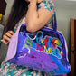 Transparent Neon Duffle Bag for Travel | Diaper and Essentials Bag for Kids | With additional Zipper Pouch