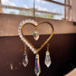 Heart Crystal Suncatcher with AB Crystals | Rainbow Reflections