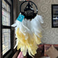 Mahadev Shiva Acrylic Dreamcatcher - Cream and White