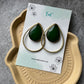 Premium Quality Green Stone Work Designer Earrings