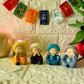 Baby Monk Buddha with woollen caps - Set of 4