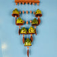 7-Bell Ceramic Windchime - Forest Green - Teal By Tanvi