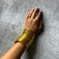 Anti Tarnish Brass Golden Metal Spiral Adjustable Bracelet