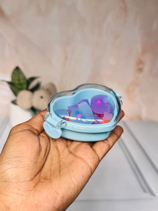 Cute Mini Eraser Set with Storage Box