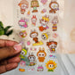 Cute Labubu Stickers – Waterproof Vinyl Sticker Pack for Laptops, Journals, Water Bottles & More