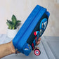 Superhero Pencil Pouch | Cartoon Zipper Case for Kids | Batman, Spiderman , Captain America