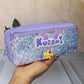 Kuromi Glitter Pencil Pouch | Sequin Stationery Case | Cute Zipper Bag for Girls