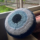 Evil Eye Crochet Cushion - Teal By Tanvi