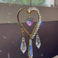 Heart Crystal Suncatcher with AB Crystals | Rainbow Reflections