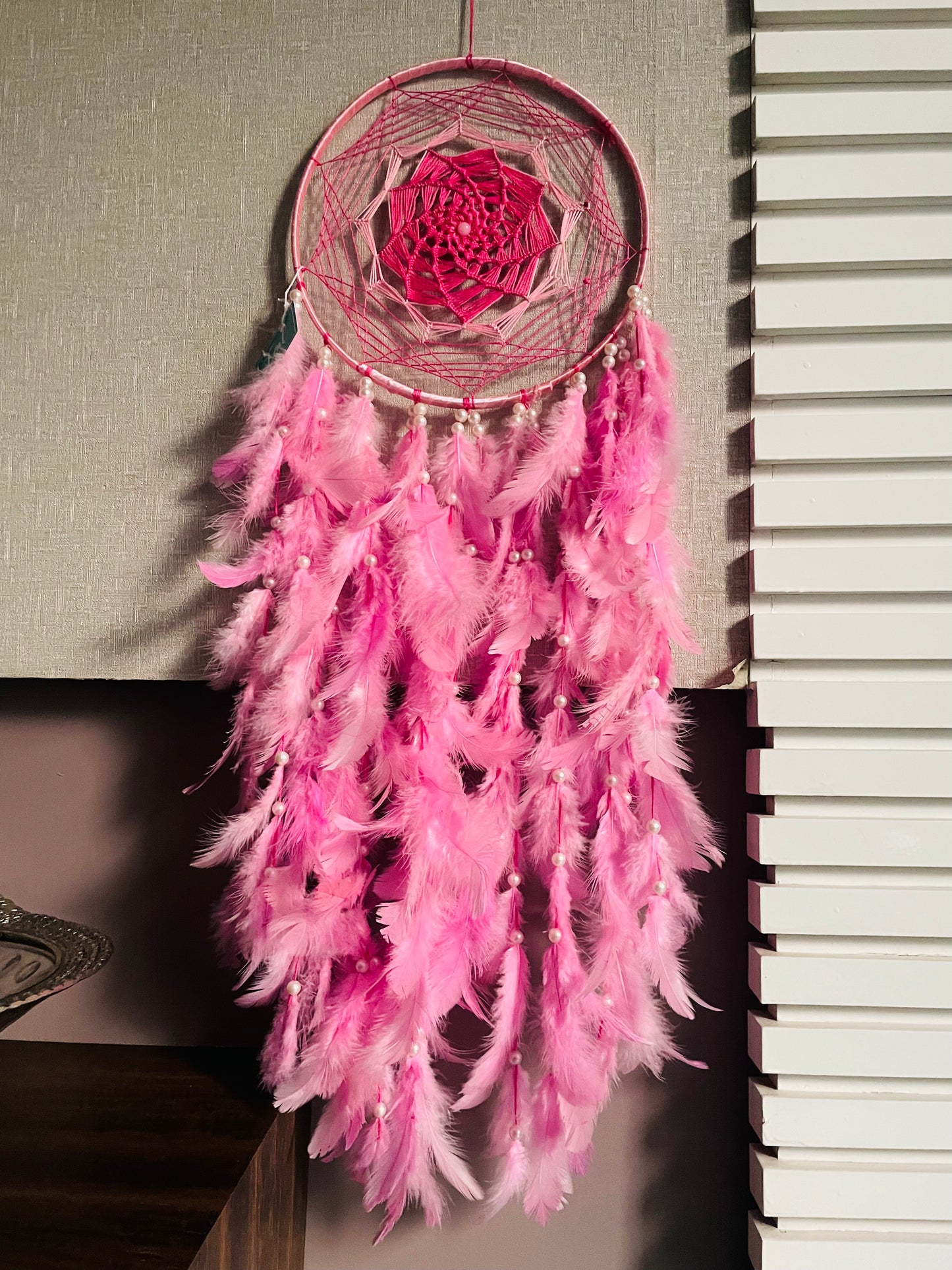 Shades of Pink Dreamcatcher - Teal By Tanvi