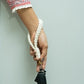 Macrame Keychains - Off White - Teal By Tanvi