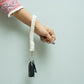 Macrame Keychains - Off White - Teal By Tanvi