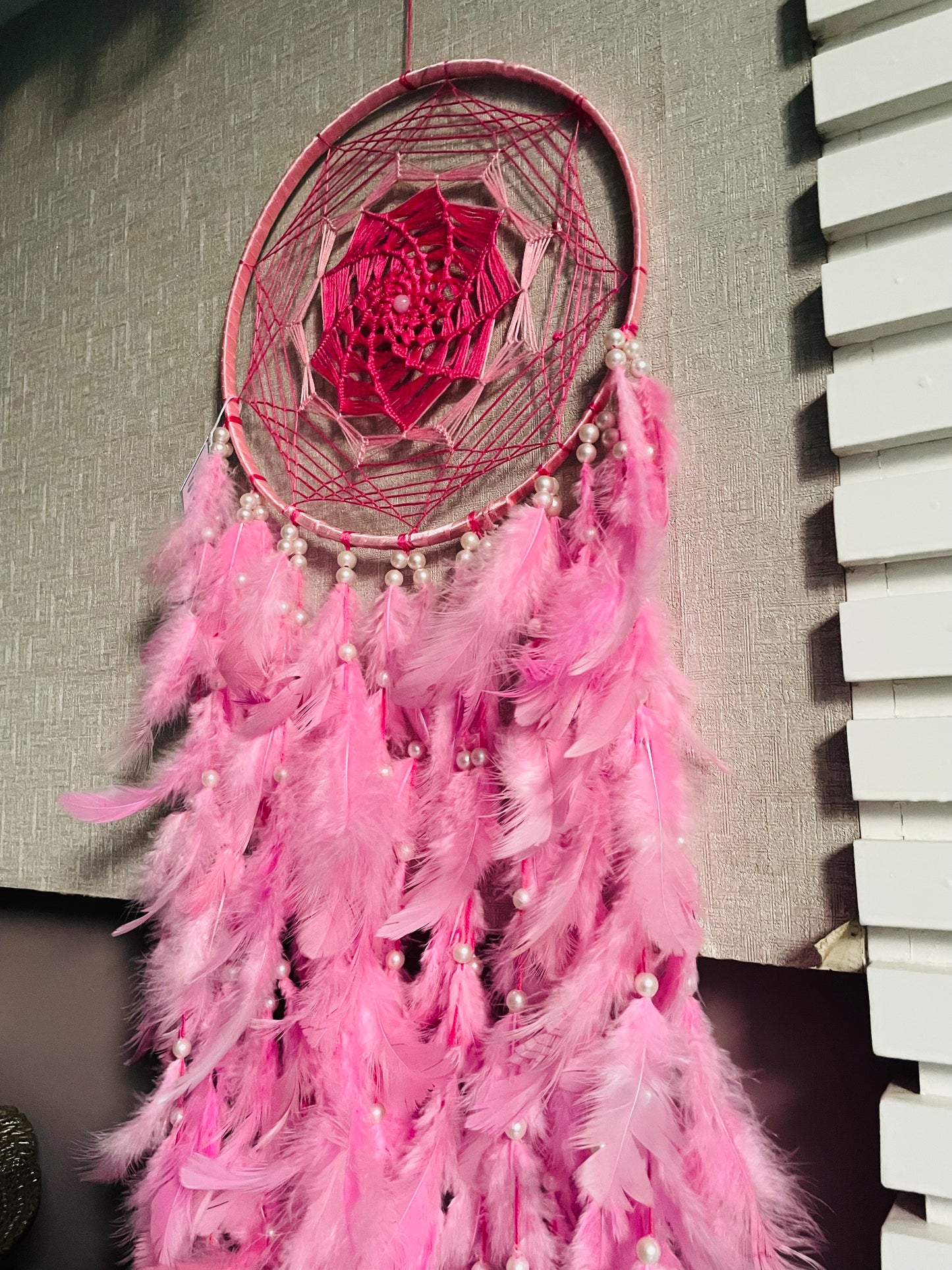 Shades of Pink Dreamcatcher - Teal By Tanvi