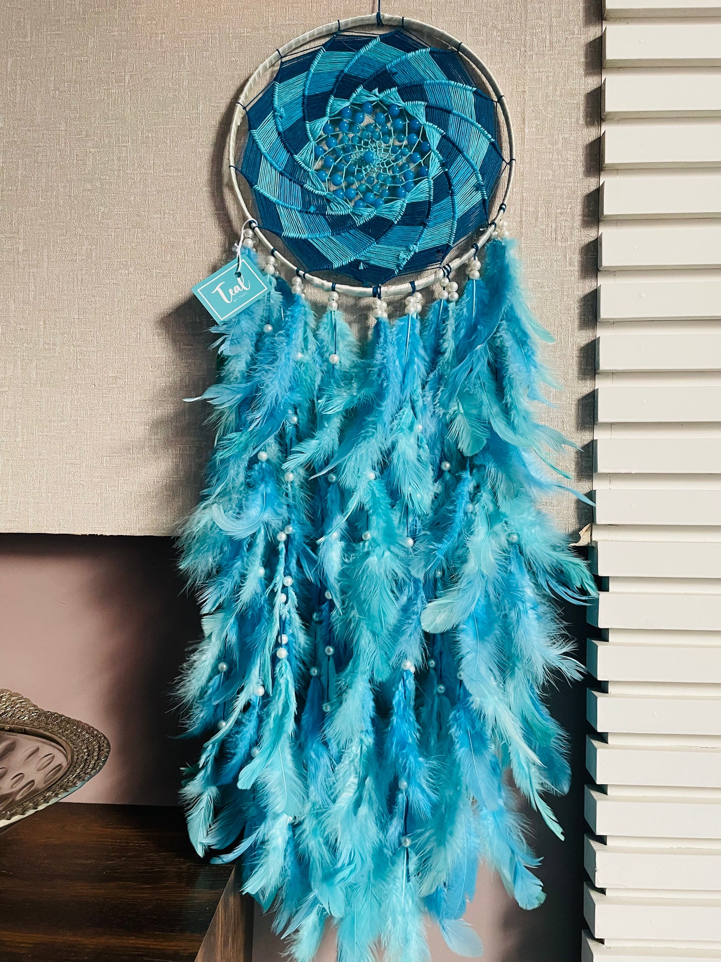 Shades of Blue Dreamcatcher - Teal By Tanvi