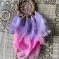 Lavender Pink Mini Car Hanging Dreamcatcher - Teal By Tanvi