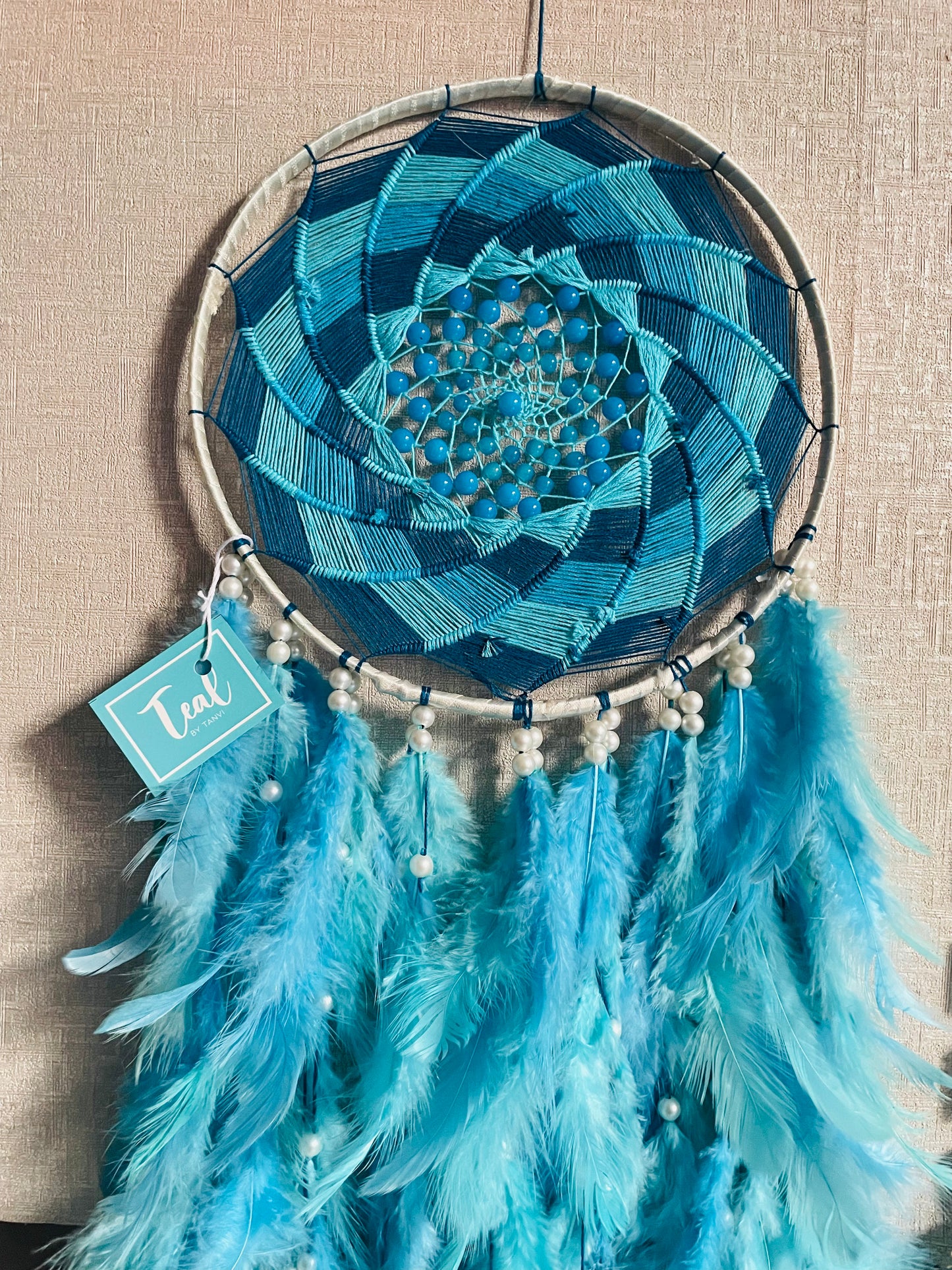 Shades of Blue Dreamcatcher - Teal By Tanvi