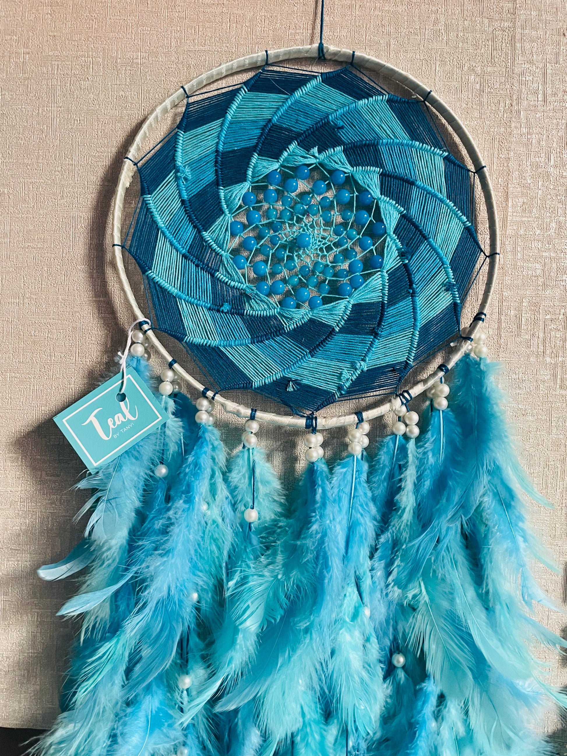 Shades of Blue Dreamcatcher - Teal By Tanvi