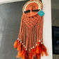 Rusty Orange Macrame Tree of Life - Teal By Tanvi