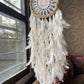 White Crochet Dreamcatcher - Teal By Tanvi