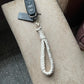 Macrame Keychains - Off White - Teal By Tanvi