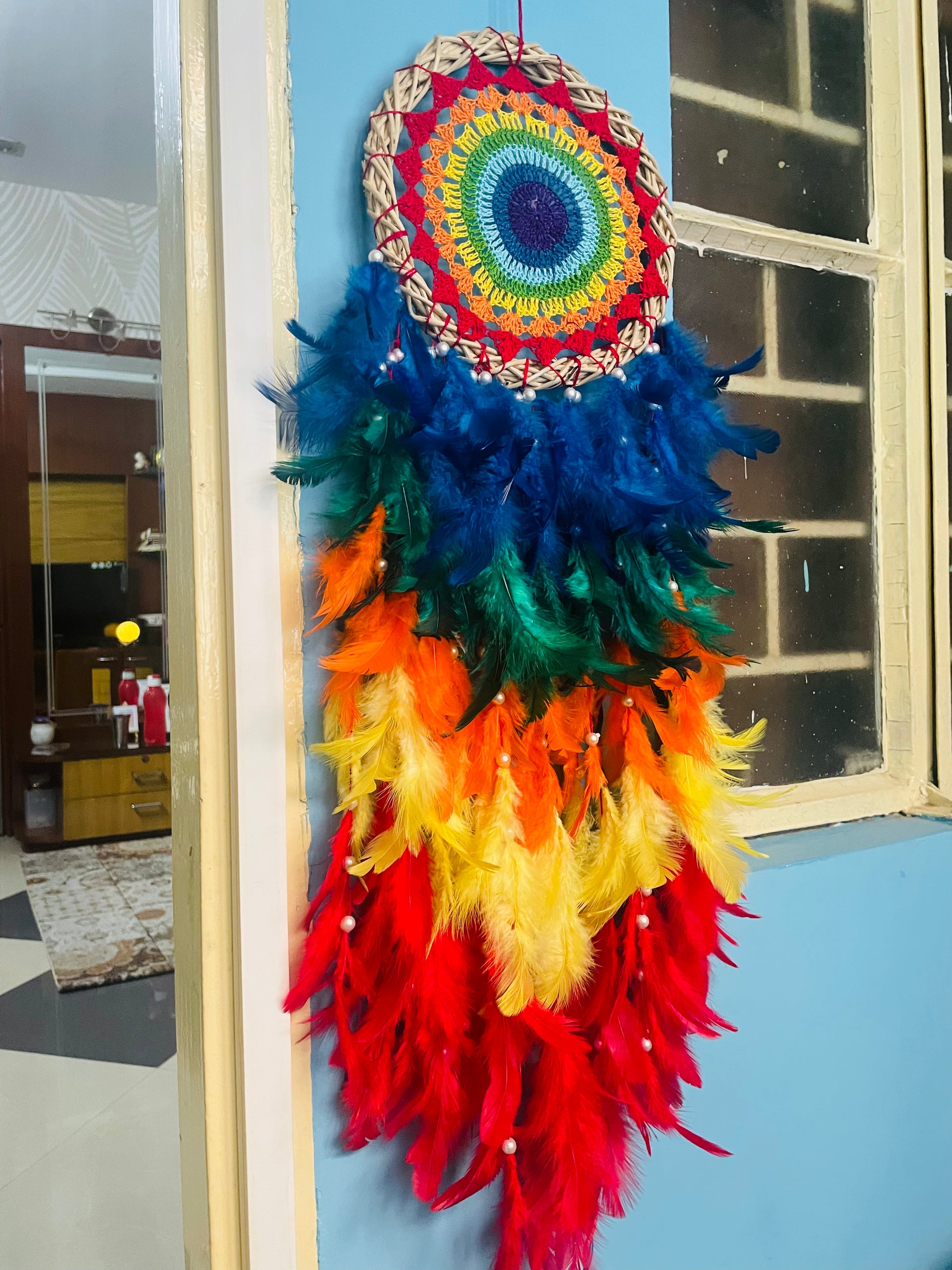 Rainbow Dreamcatcher - Teal By Tanvi