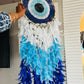 Giant Evil Eye Crochet Dreamcatcher - Teal By Tanvi