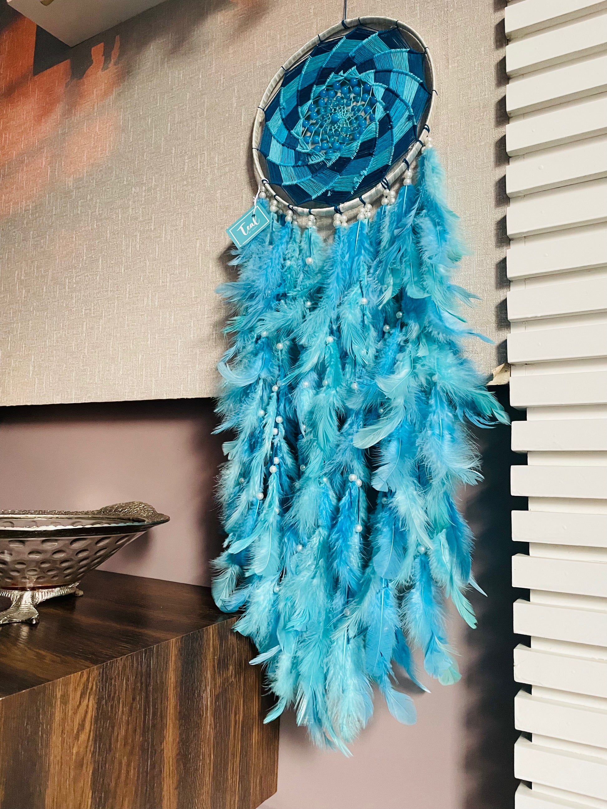 Shades of Blue Dreamcatcher - Teal By Tanvi