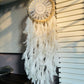 White Crochet Dreamcatcher - Teal By Tanvi