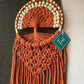 Rusty Orange Macrame Tree of Life - Teal By Tanvi