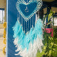 Crystal Heart Dreamcatcher - Sea Green - Teal By Tanvi