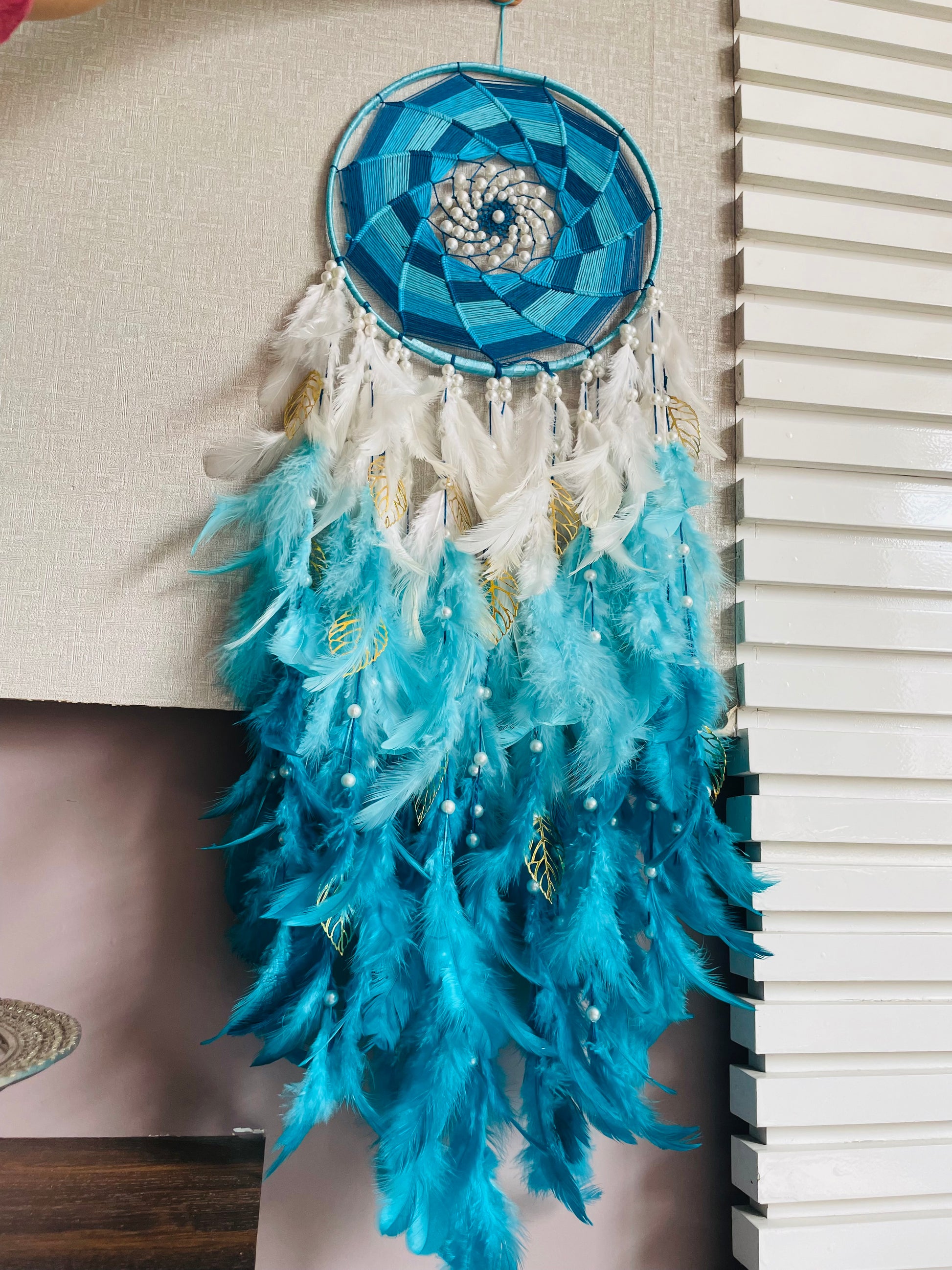 Shades of Sea Green Dreamcatcher - Teal By Tanvi